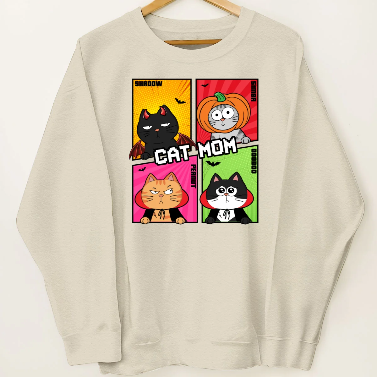 Halloween Funny Cartoon Cat Personalized Sweatshirt - Image 10