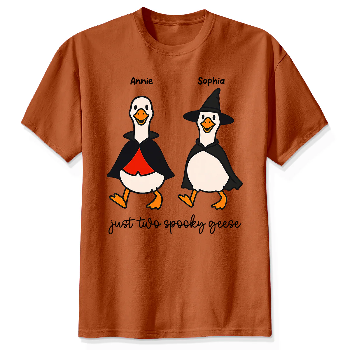 Halloween Funny Cute Spooky Goose Besties Personalized Shirt, Group Shirt For Besties - Image 12