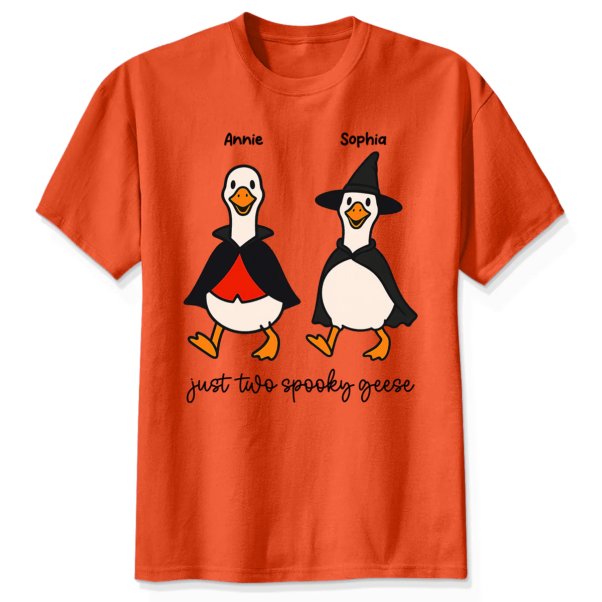 Halloween Funny Cute Spooky Goose Besties Personalized Shirt, Group Shirt For Besties - Image 13