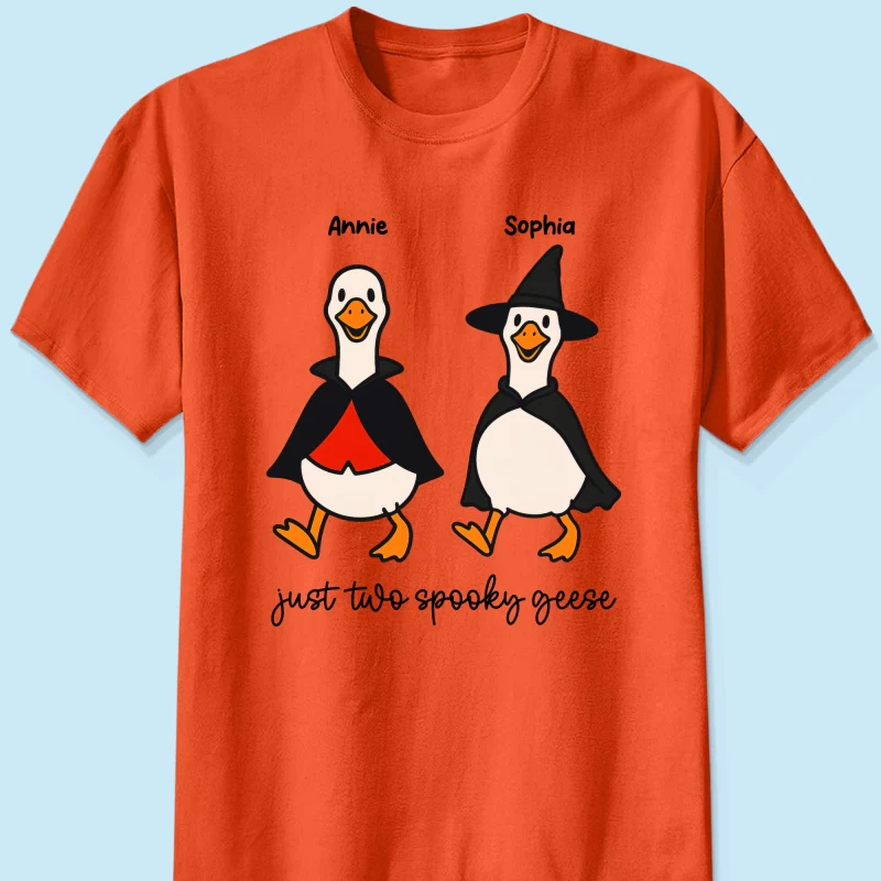 Halloween Funny Cute Spooky Goose Besties Personalized Shirt, Group Shirt For Besties - Image 18