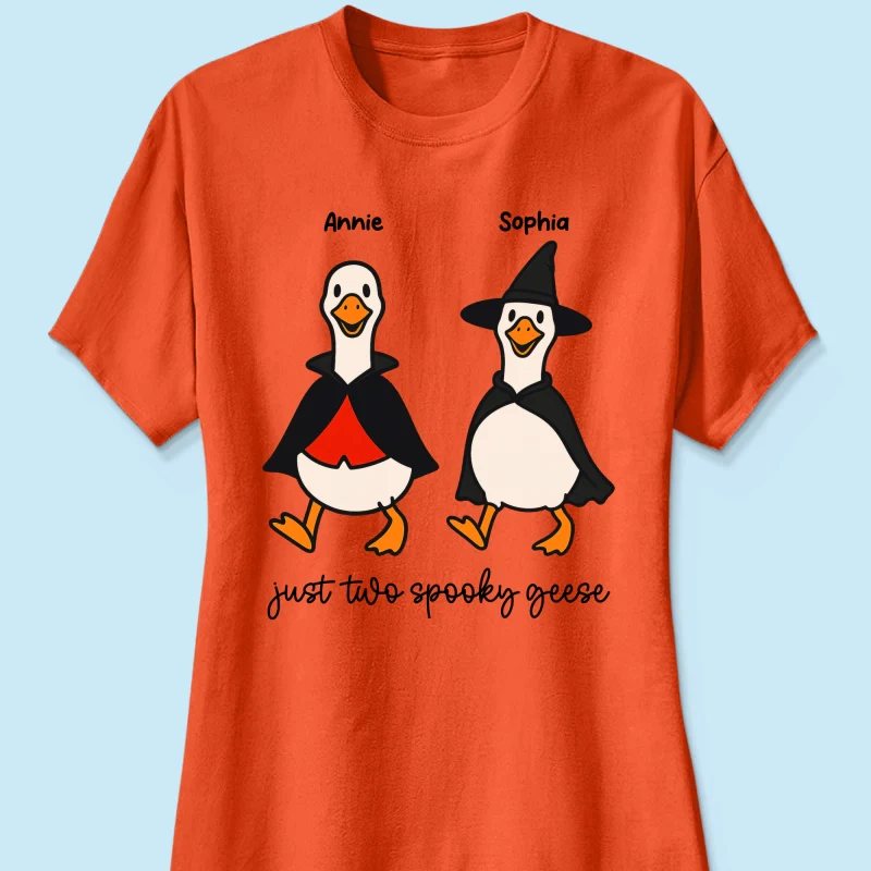 Halloween Funny Cute Spooky Goose Besties Personalized Shirt, Group Shirt For Besties - Image 22