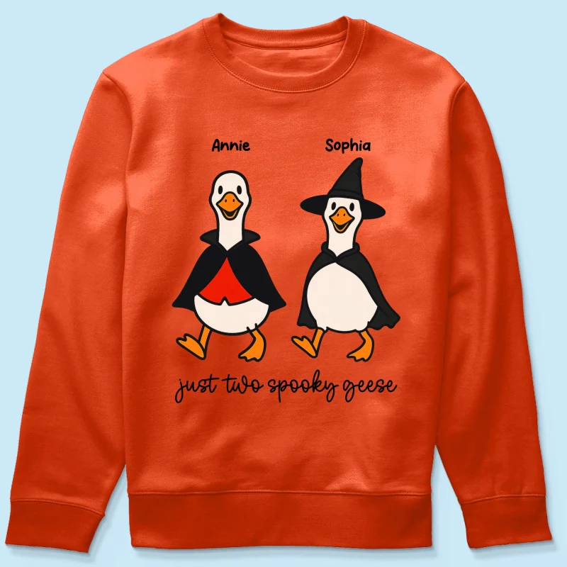 Halloween Funny Cute Spooky Goose Besties Personalized Shirt, Group Shirt For Besties - Image 26