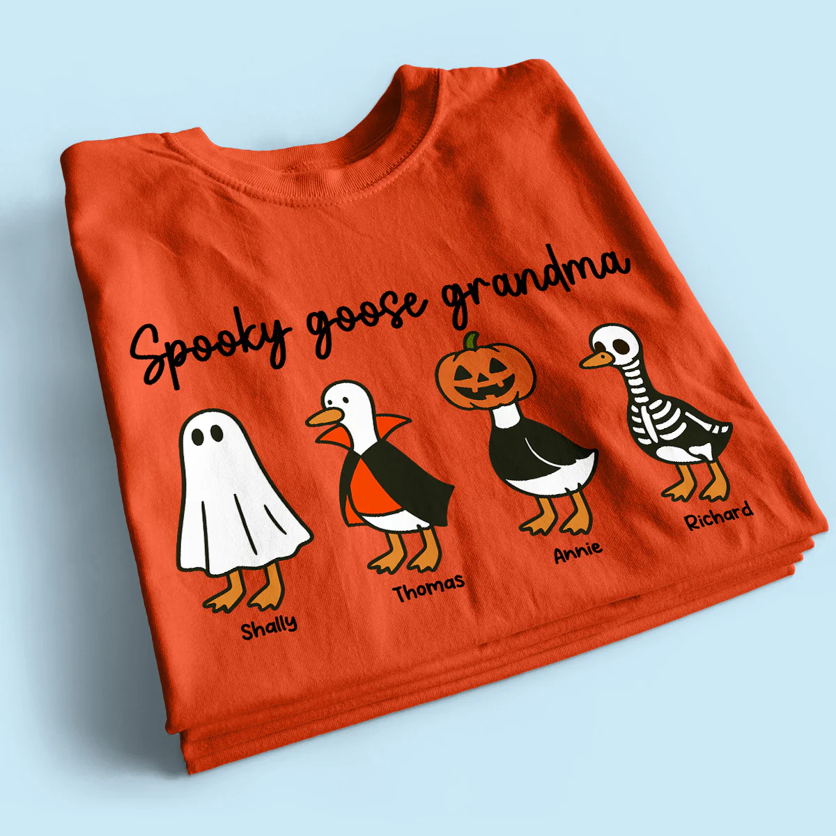 Halloween Funny Cute Spooky Goose Grandma Personalized Shirt - Image 2