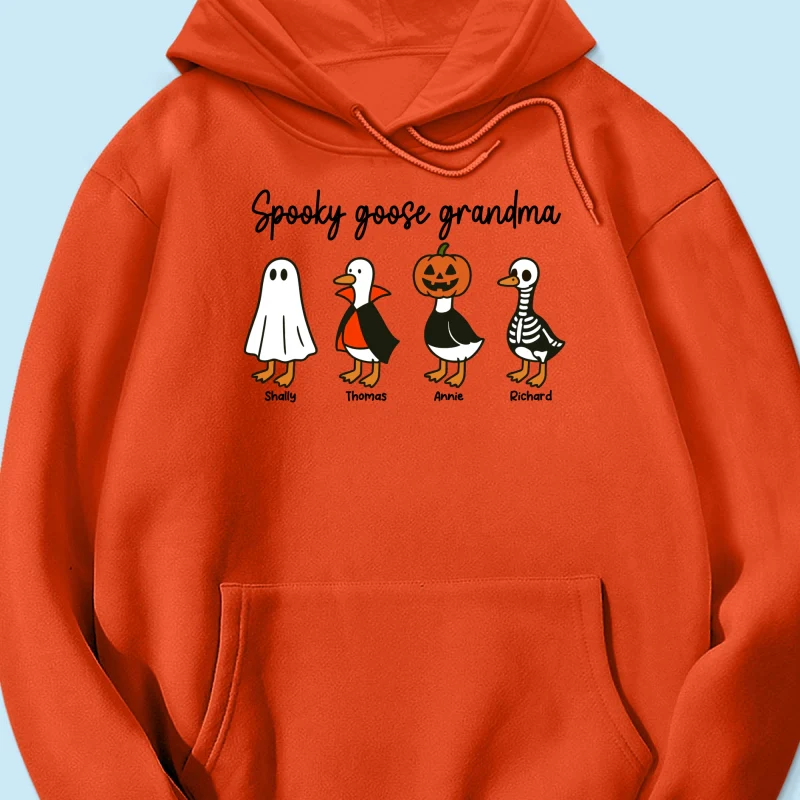 Halloween Funny Cute Spooky Goose Grandma Personalized Shirt - Image 20