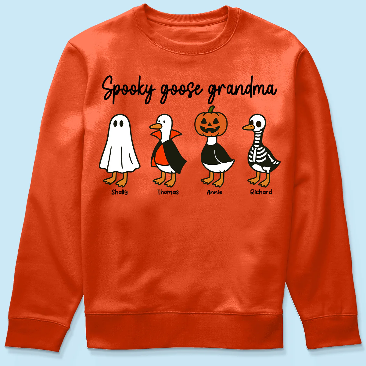 Halloween Funny Cute Spooky Goose Grandma Personalized Shirt - Image 6