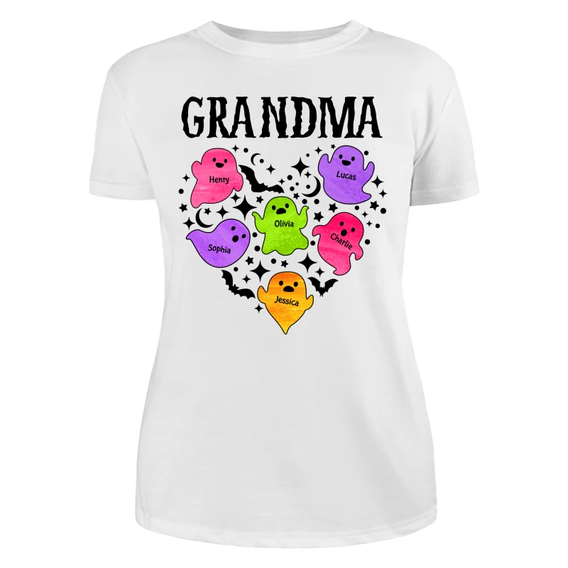 Halloween Grandma Boo Crew In Heart Personalized Shirt - Image 11