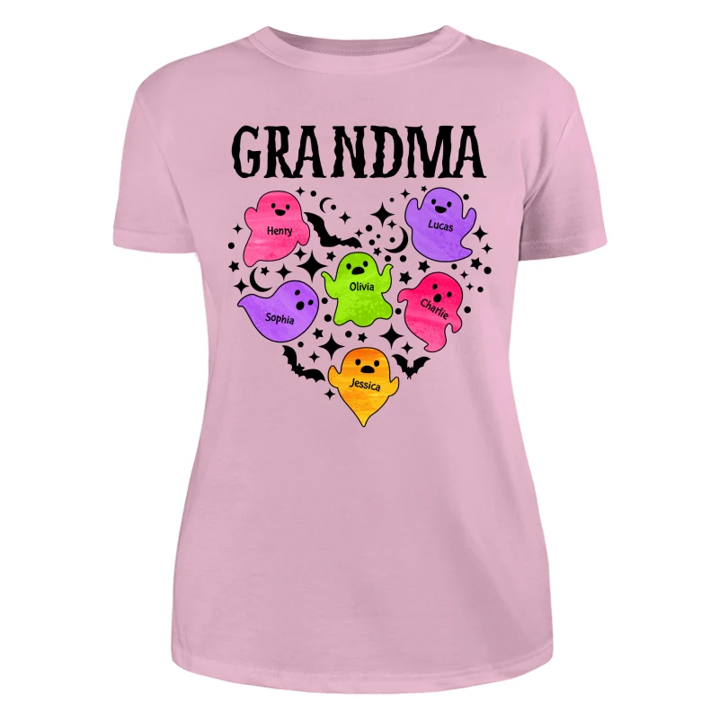 Halloween Grandma Boo Crew In Heart Personalized Shirt - Image 13