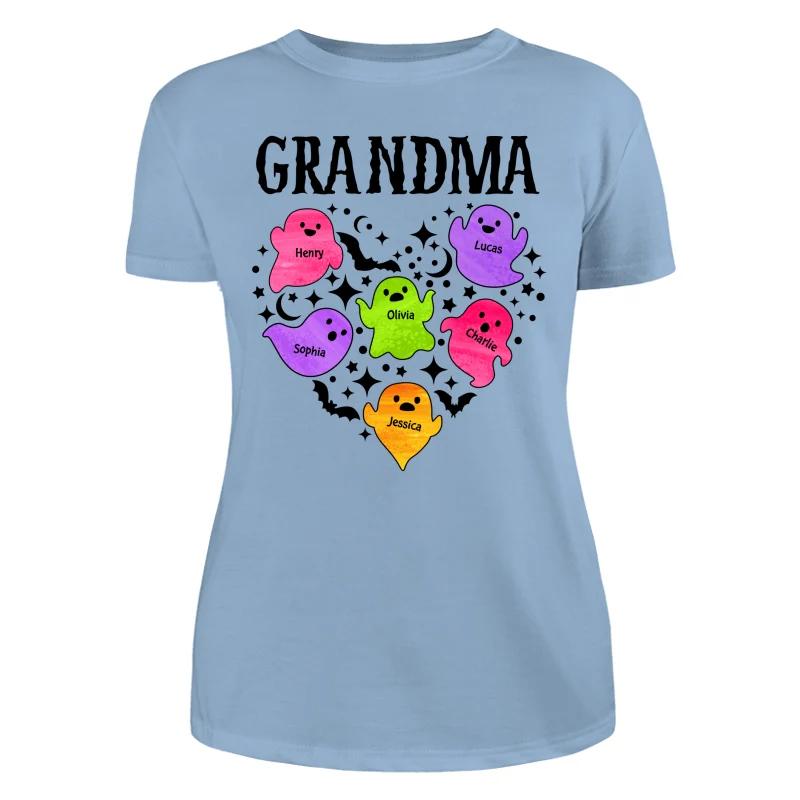 Halloween Grandma Boo Crew In Heart Personalized Shirt - Image 14