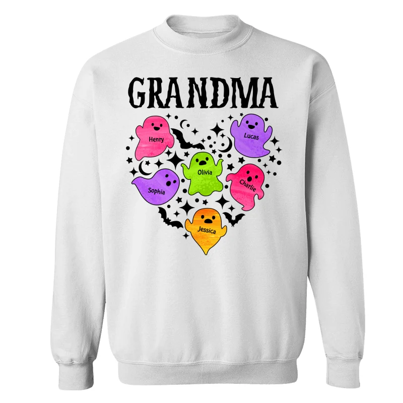Halloween Grandma Boo Crew In Heart Personalized Shirt - Image 19