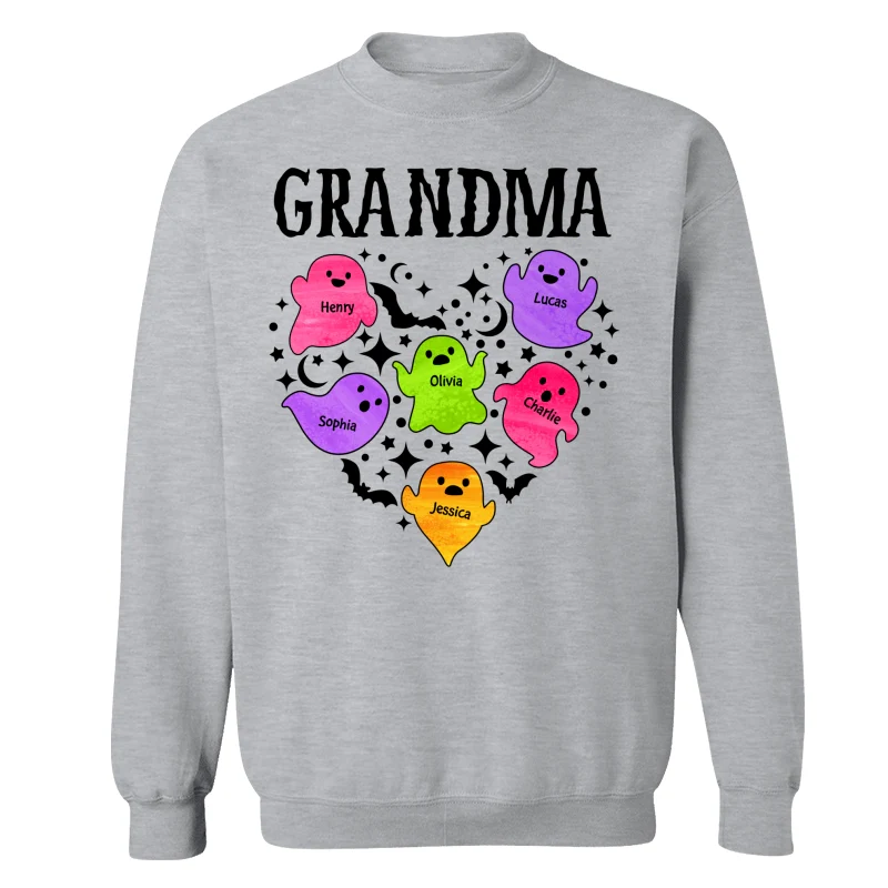 Halloween Grandma Boo Crew In Heart Personalized Shirt - Image 20