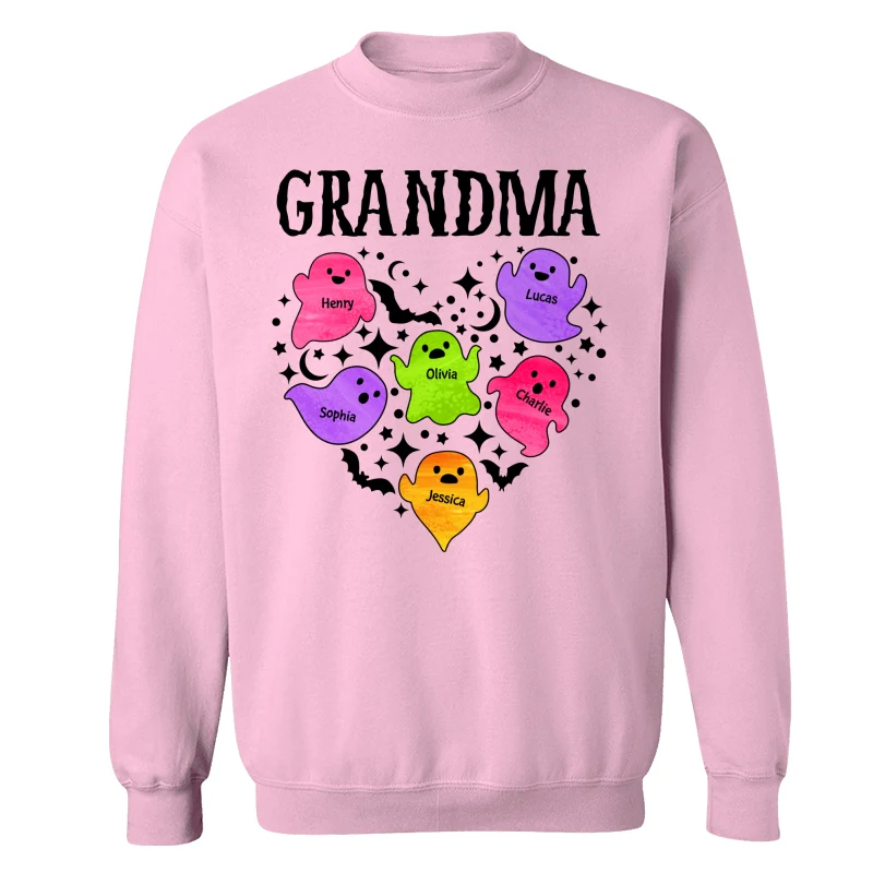 Halloween Grandma Boo Crew In Heart Personalized Shirt - Image 21