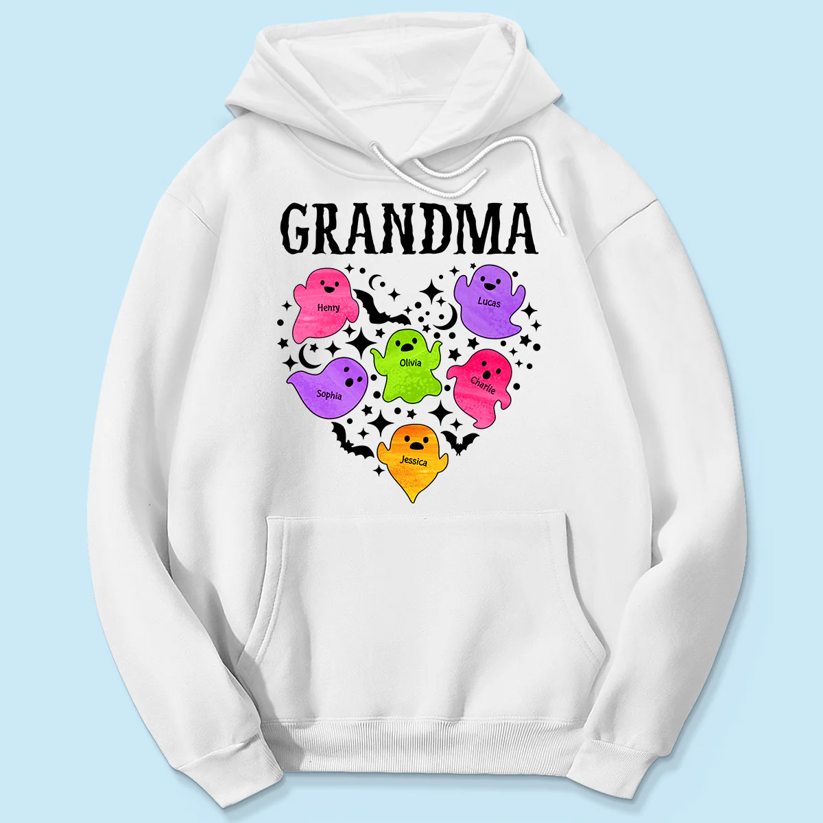 Halloween Grandma Boo Crew In Heart Personalized Shirt - Image 5