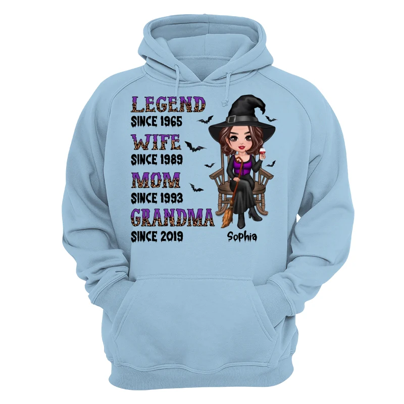 Halloween Grandma Mom Sitting Legend Personalized Shirt - Image 16