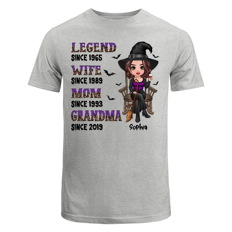 Halloween Grandma Mom Sitting Legend Personalized Shirt - Image 6
