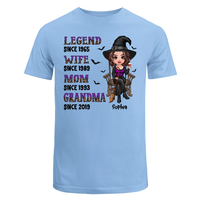 Halloween Grandma Mom Sitting Legend Personalized Shirt - Image 8