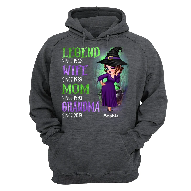 Halloween Green And Purple Legend Sassy Grandma Personalized Shirt - Image 13