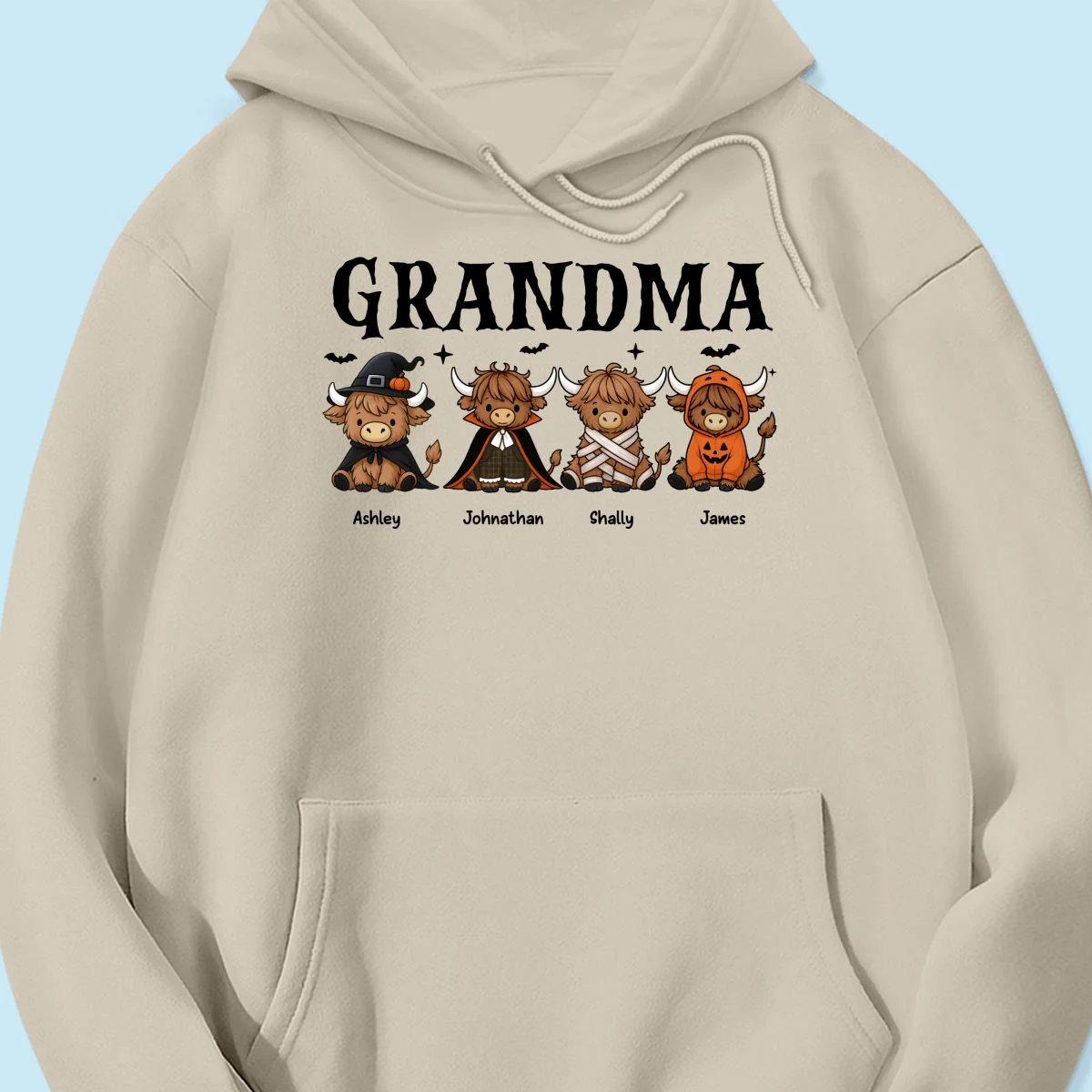 Halloween Highland Cow Grandma Personalized Shirt - Image 18
