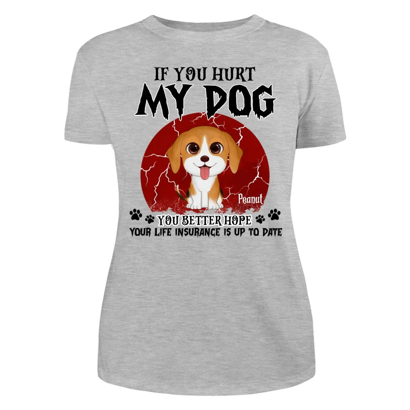 Halloween If You Hurt My Watercolor Cute Dogs Personalized Shirt - Image 10