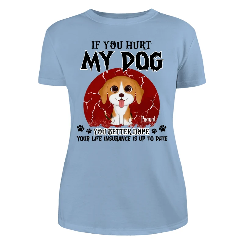 Halloween If You Hurt My Watercolor Cute Dogs Personalized Shirt - Image 12