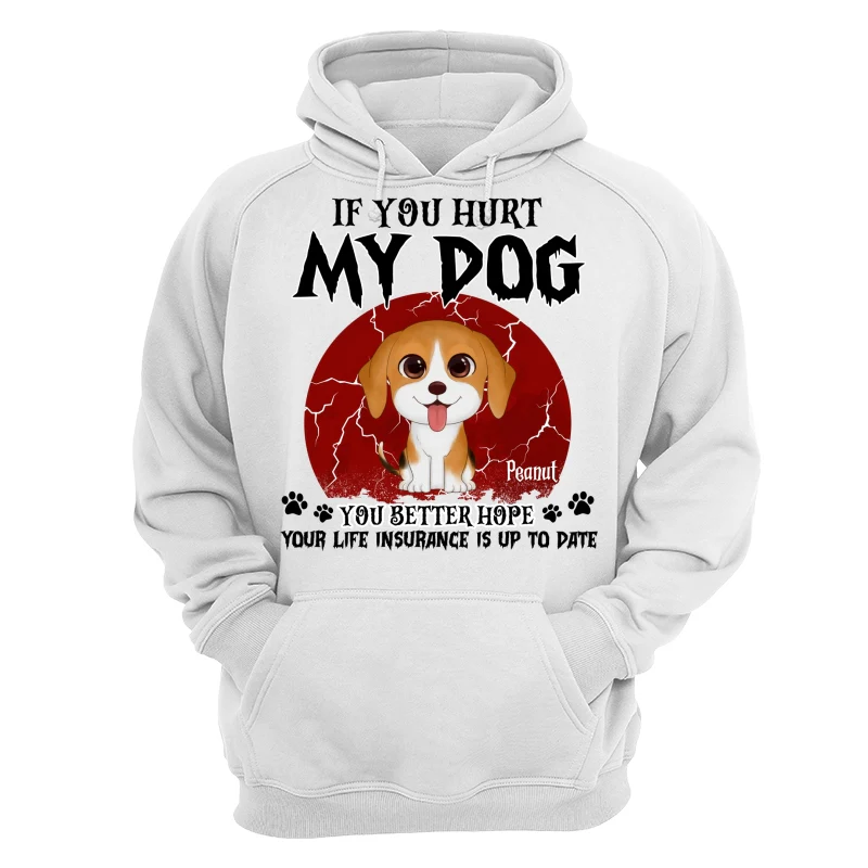 Halloween If You Hurt My Watercolor Cute Dogs Personalized Shirt - Image 13