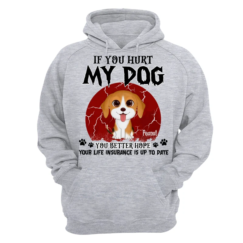 Halloween If You Hurt My Watercolor Cute Dogs Personalized Shirt - Image 14