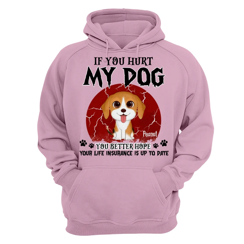 Halloween If You Hurt My Watercolor Cute Dogs Personalized Shirt - Image 15