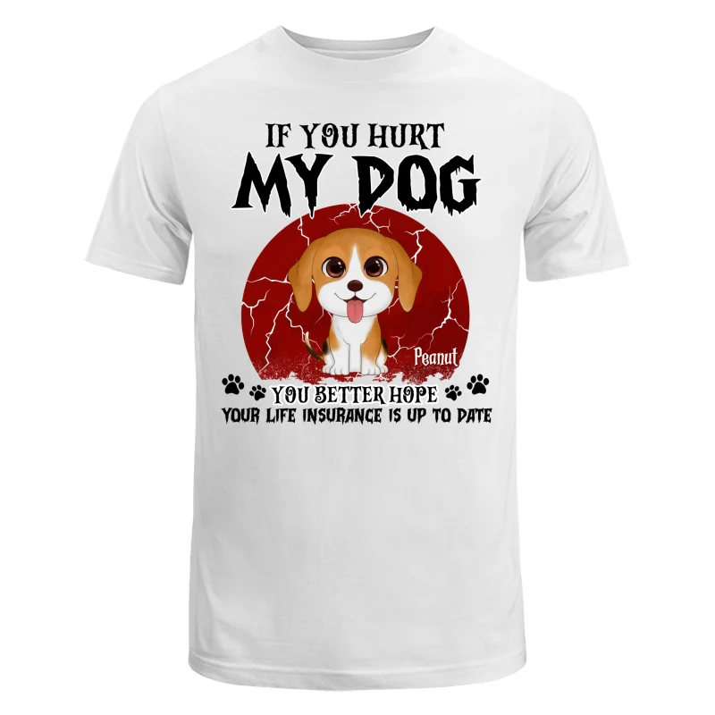 Halloween If You Hurt My Watercolor Cute Dogs Personalized Shirt - Image 5