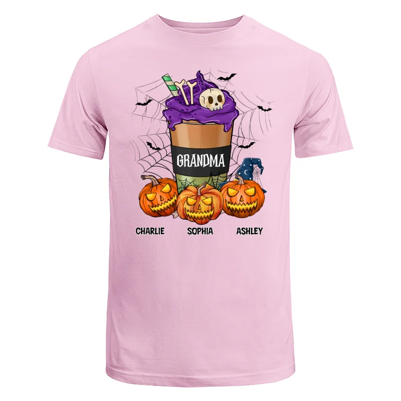 Halloween Latte Grandma Mom Personalized Shirt - Image 7