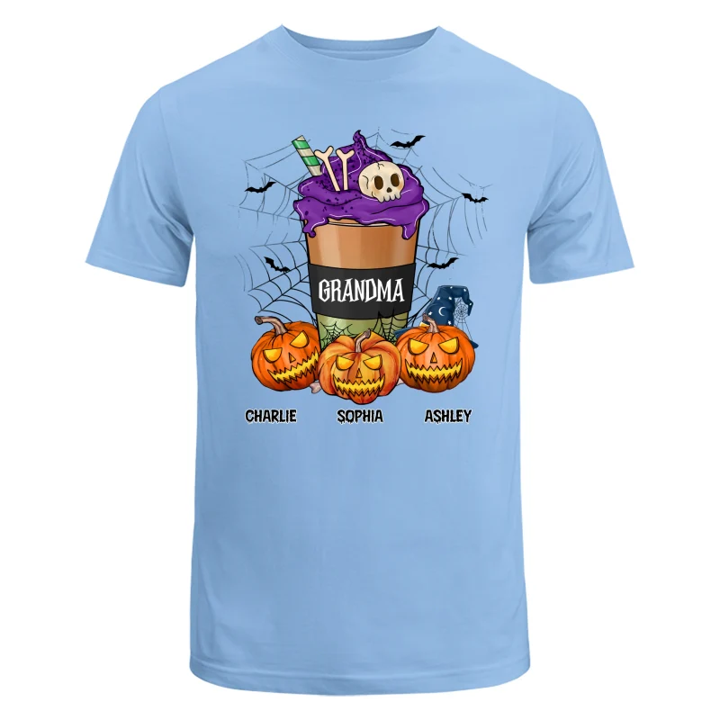 Halloween Latte Grandma Mom Personalized Shirt - Image 8