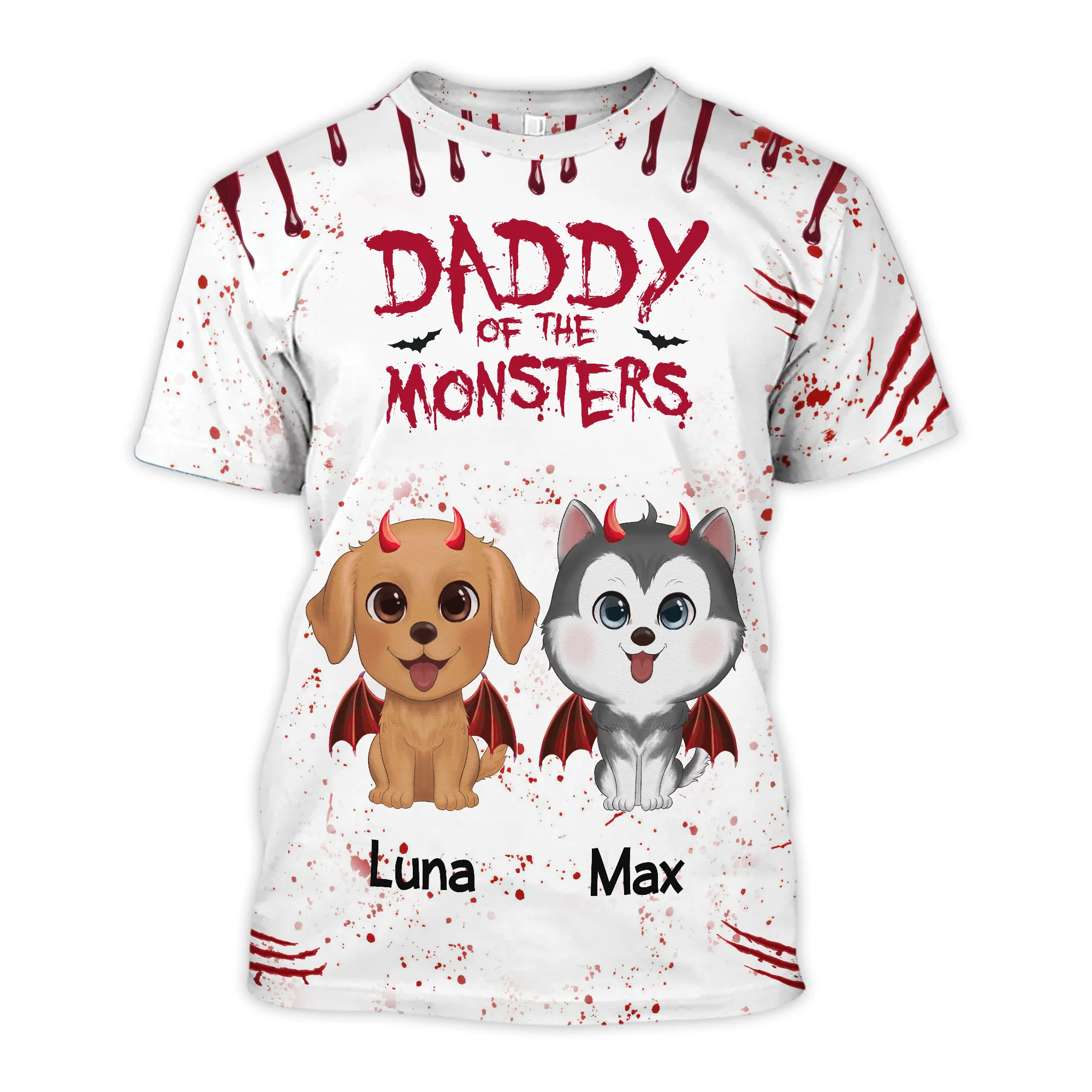Halloween Mommy Daddy Of The Monsters Dogs Personalized Shirt, Halloween Costume For Dog Lovers, Dog Mom, Dog Dad - Image 5