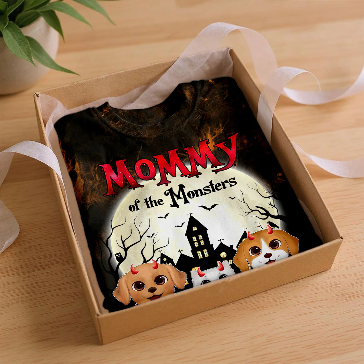 Halloween Mommy Daddy Of The Monsters Dogs Personalized Shirt, Spooky Halloween Costume For Dog Lovers, Dog Mom, Dog Dad - Image 2