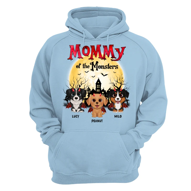 Halloween Mommy Of The Monsters Watercolor Cute Dogs Personalized Shirt - Image 16