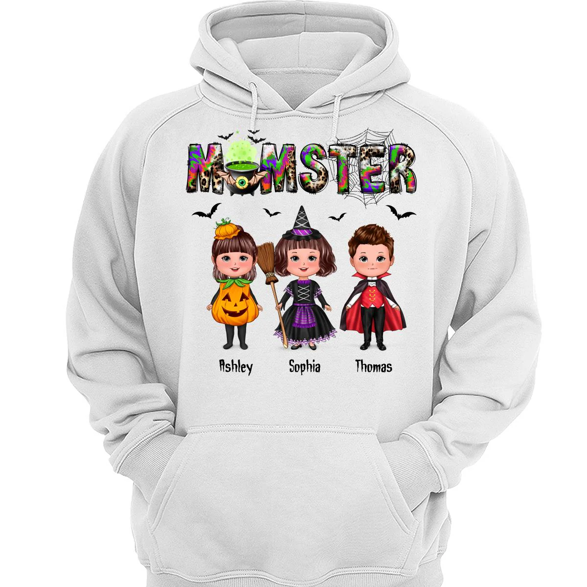 Halloween Momster Doll Kids Gift For Mom Personalized Shirt - Image 3
