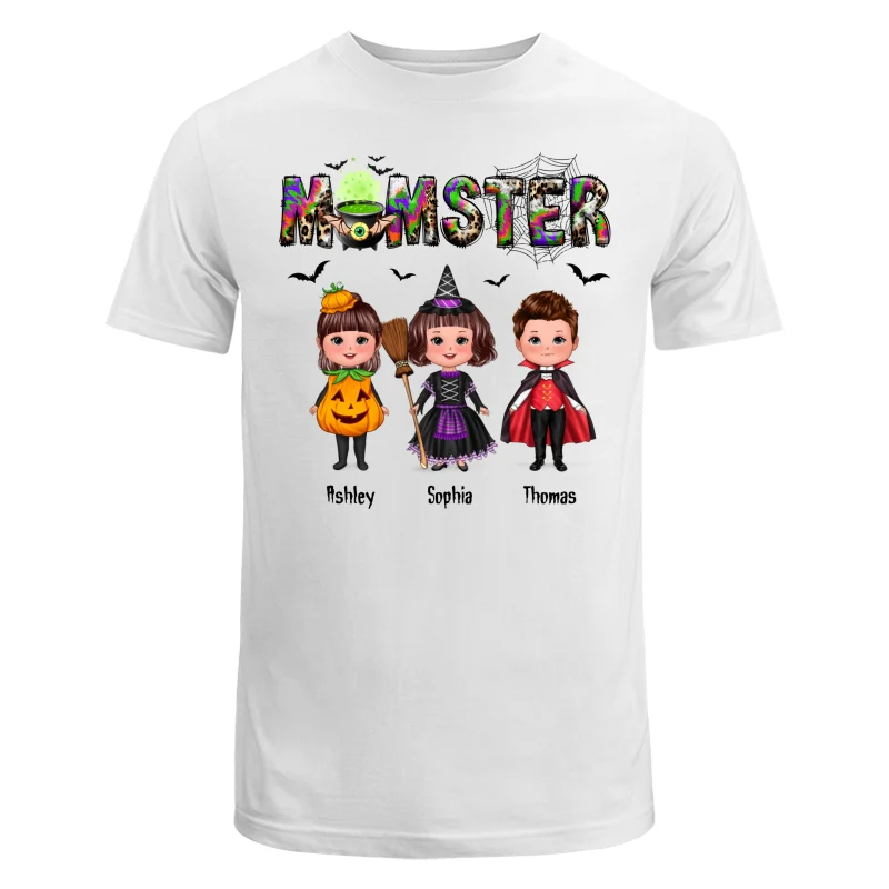 Halloween Momster Doll Kids Gift For Mom Personalized Shirt - Image 5