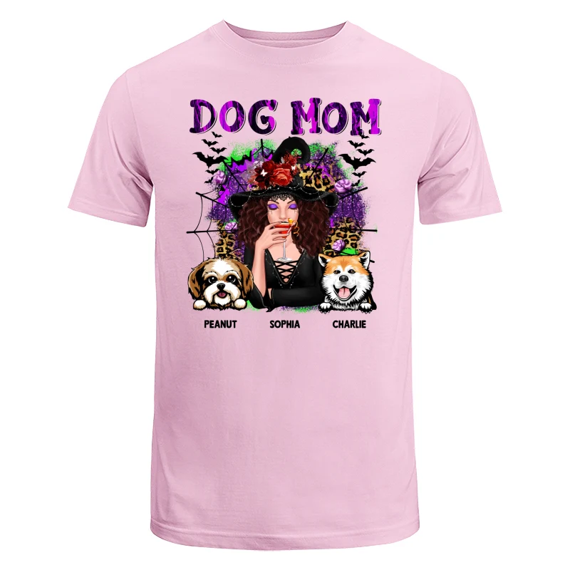 Halloween Neon Leopard Dog Mom Personalized Shirt - Image 7