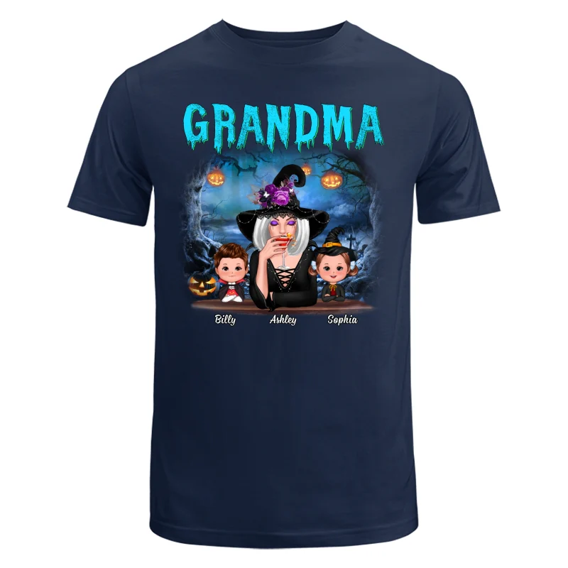 Halloween Night Grandma Witch And Kids Personalized Shirt - Image 8