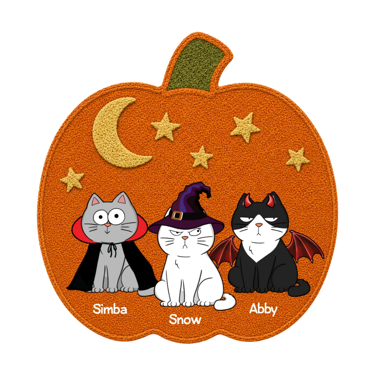 Halloween Pumpkin Cats Welcome - Personalized Doormat - Halloween Gift For Cat Lovers, Halloween Decoration - Image 11