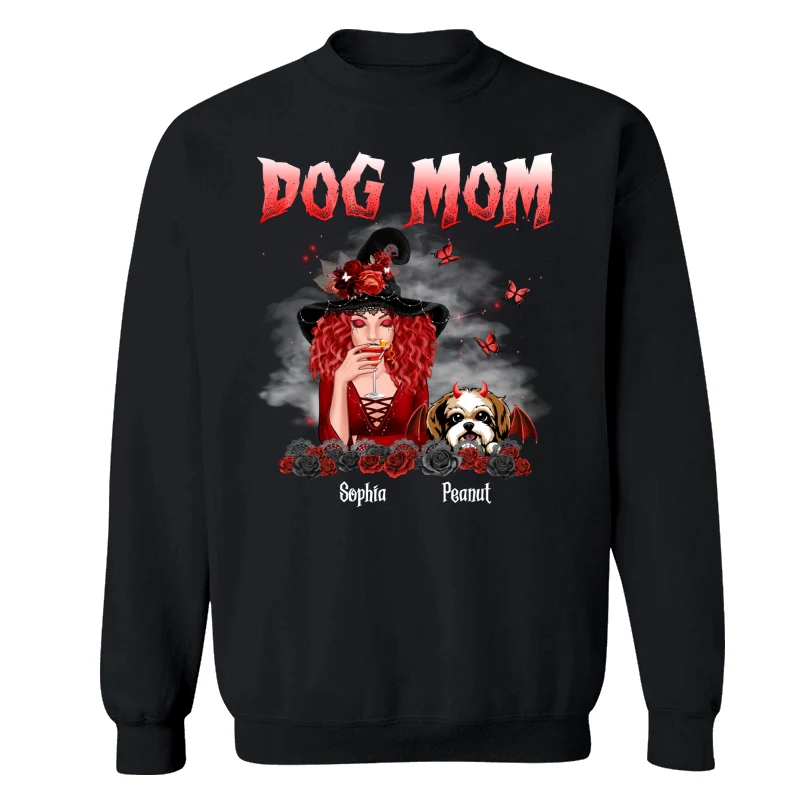 Halloween Roses Dog Mom Personalized Shirt - Image 14
