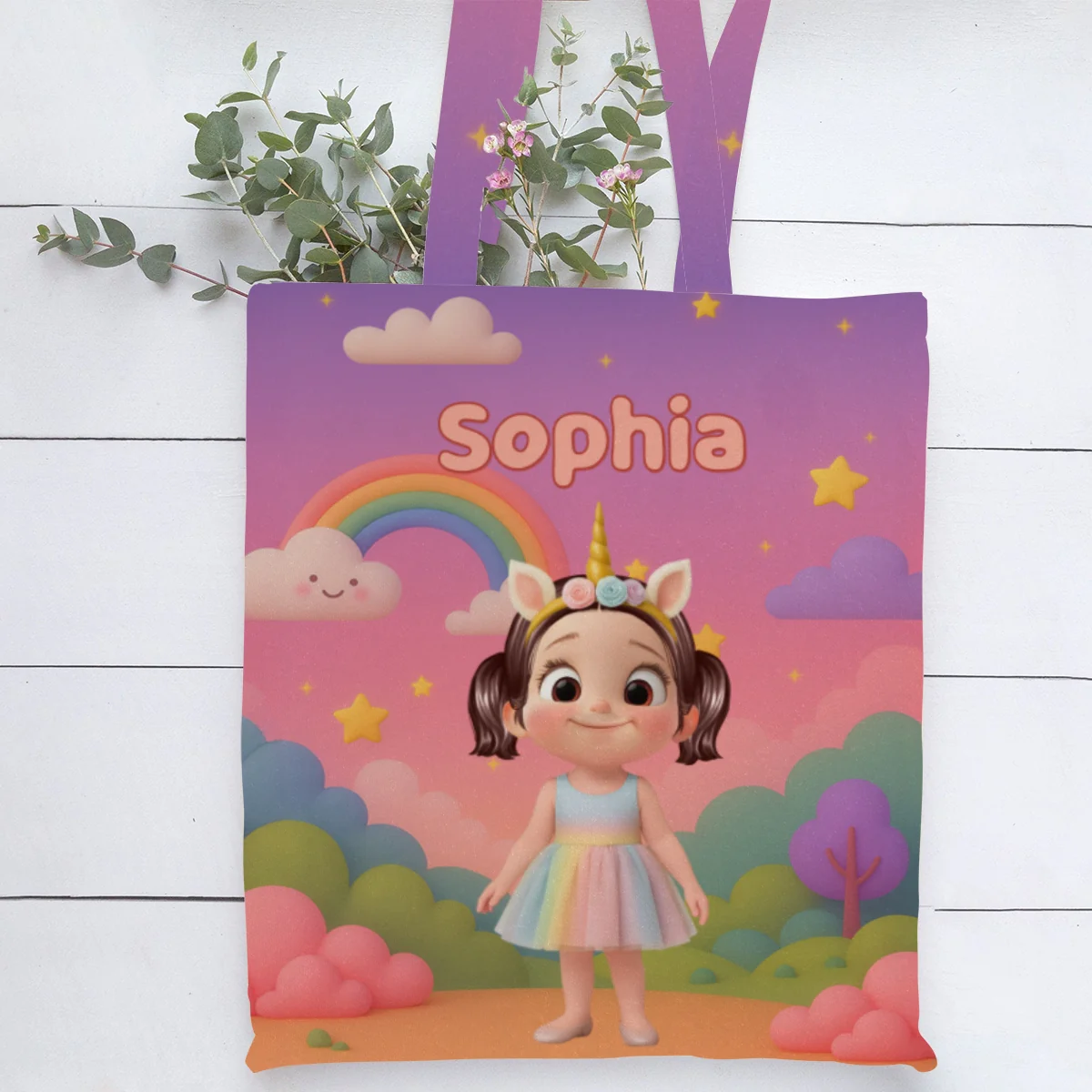Halloween Theme Cute Cartoon Kids Personalized Tote Bag, Gift Bag, Treat Bag, Trick or Treat Bag For Kids - Image 11