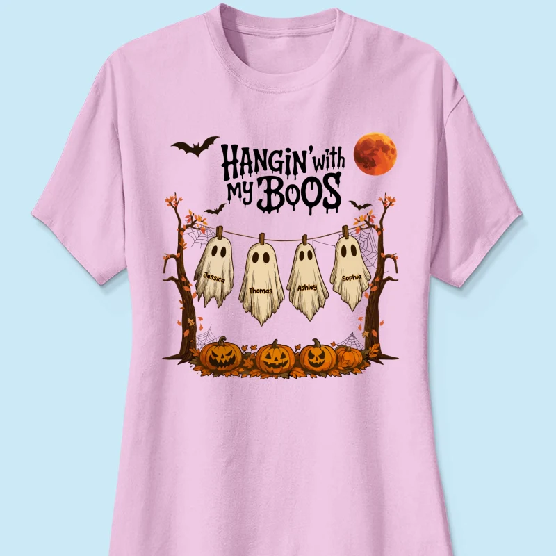 Hangin' With My Boos Halloween Personalized Shirt, Gift For Grandma - Image 16