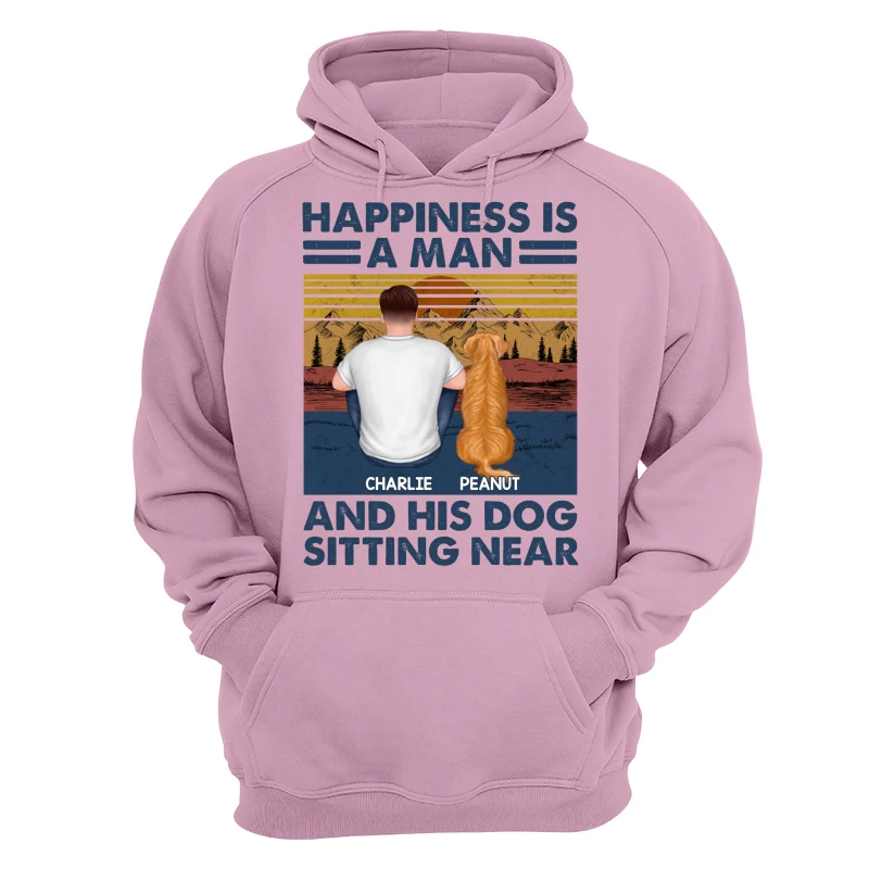 Happiness Is An Old Man And Dog Sitting Near Personalized Shirt - Image 15