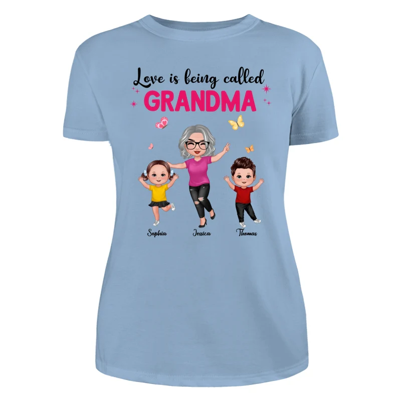 Happy Doll Grandma Grandkids Love Is Being Called Grandma Personalized Shirt - Image 12