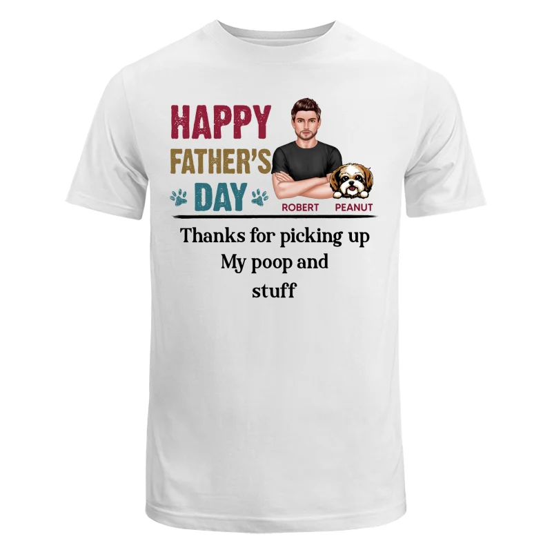 Happy Father‘s Day Dog Dad Retro Personalized Shirt - Image 5