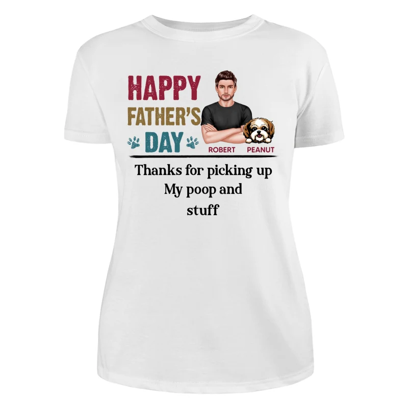 Happy Father‘s Day Dog Dad Retro Personalized Shirt - Image 9