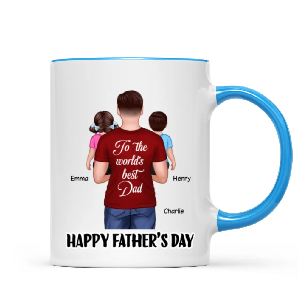 Happy Father‘s Day To The World’s Best Dad Personalized Mug - Image 8