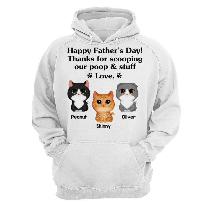 Happy Father‘s Day Watercolor Cute Cats Gift For Cat Dad Personalized Shirt - Image 13