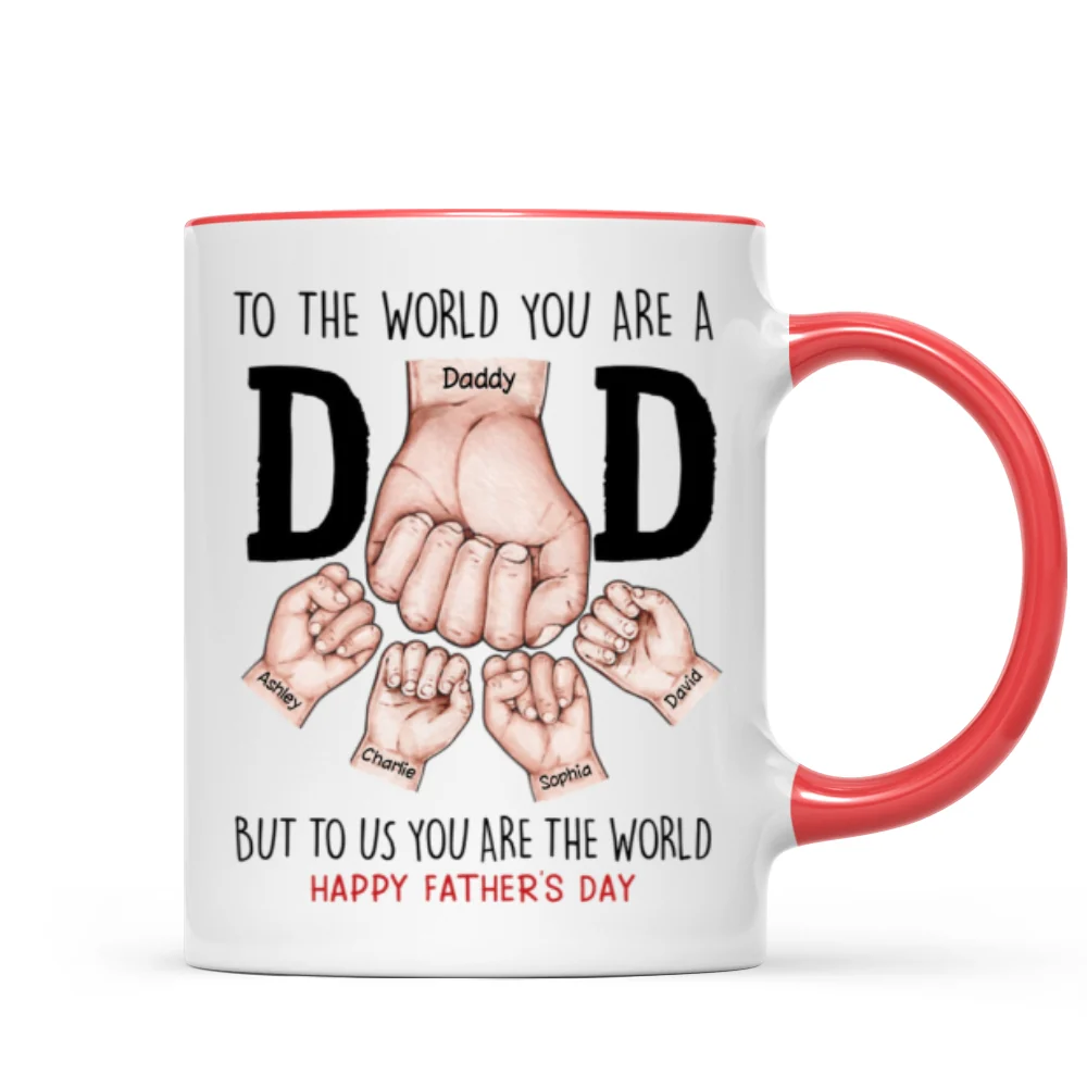 Happy Father's Day Fist Bump Personalized Mug - Image 10