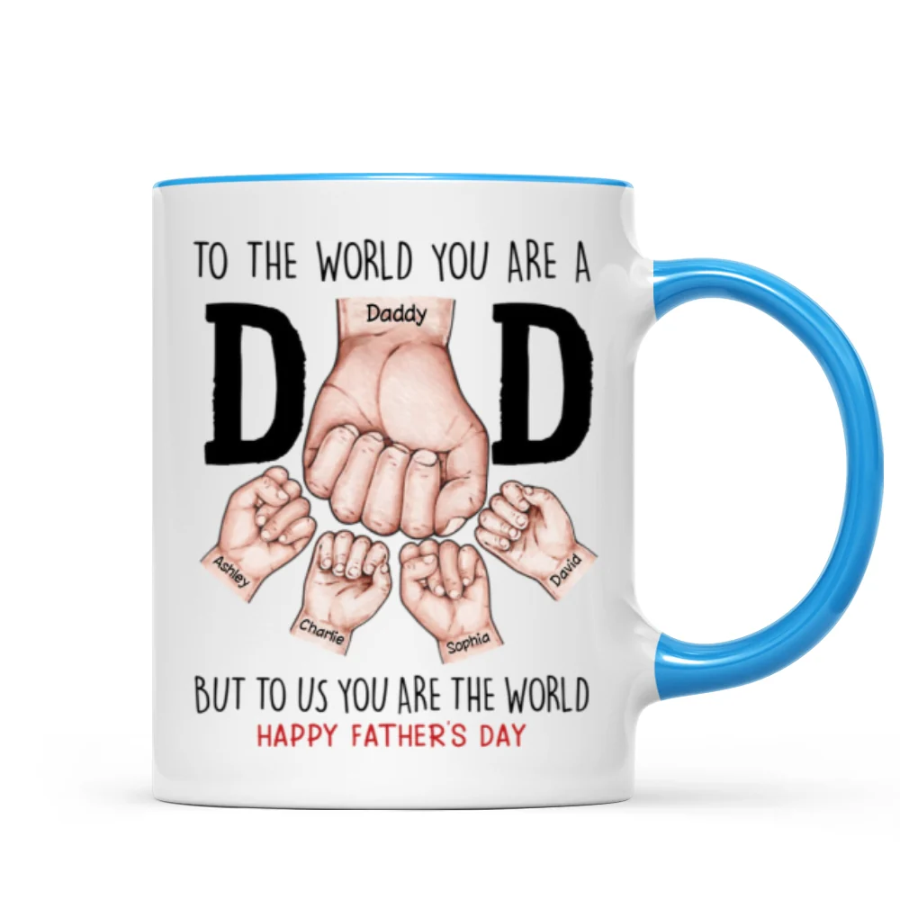 Happy Father's Day Fist Bump Personalized Mug - Image 11