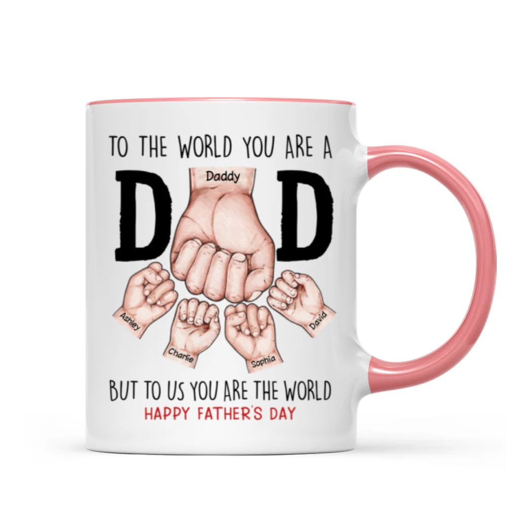 Happy Father's Day Fist Bump Personalized Mug - Image 12
