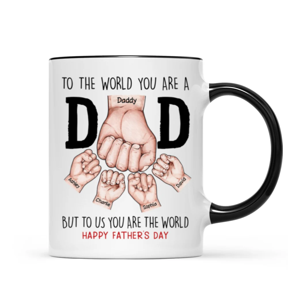 Happy Father's Day Fist Bump Personalized Mug - Image 8